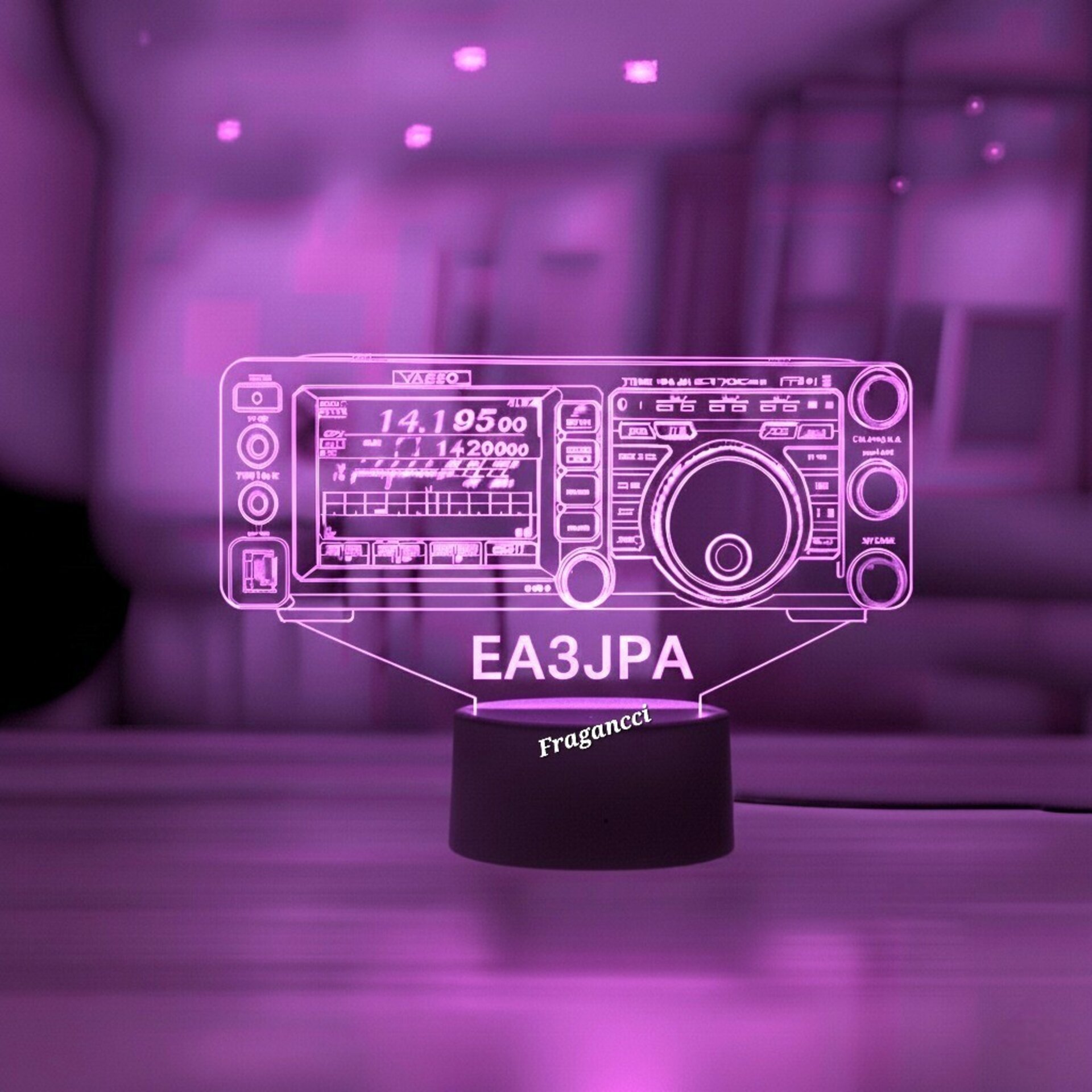 Lampara led Emisora radioaficionado YAESU FT 991 A personalizada + indicativo - 4