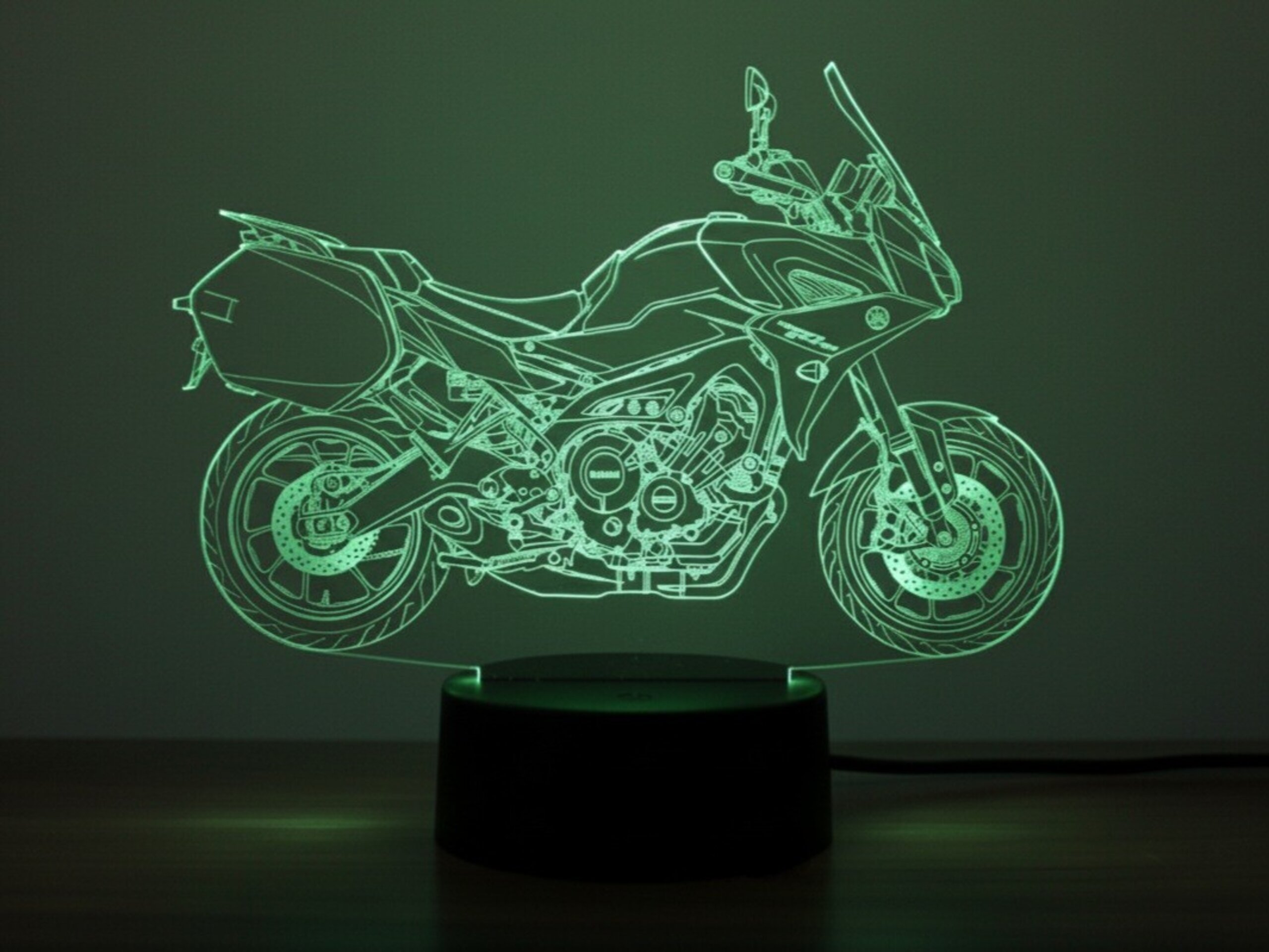 Lampara led 3d Moto Yamaha Tracer 900 GT año 2023 personalizable, sobremesa - 6
