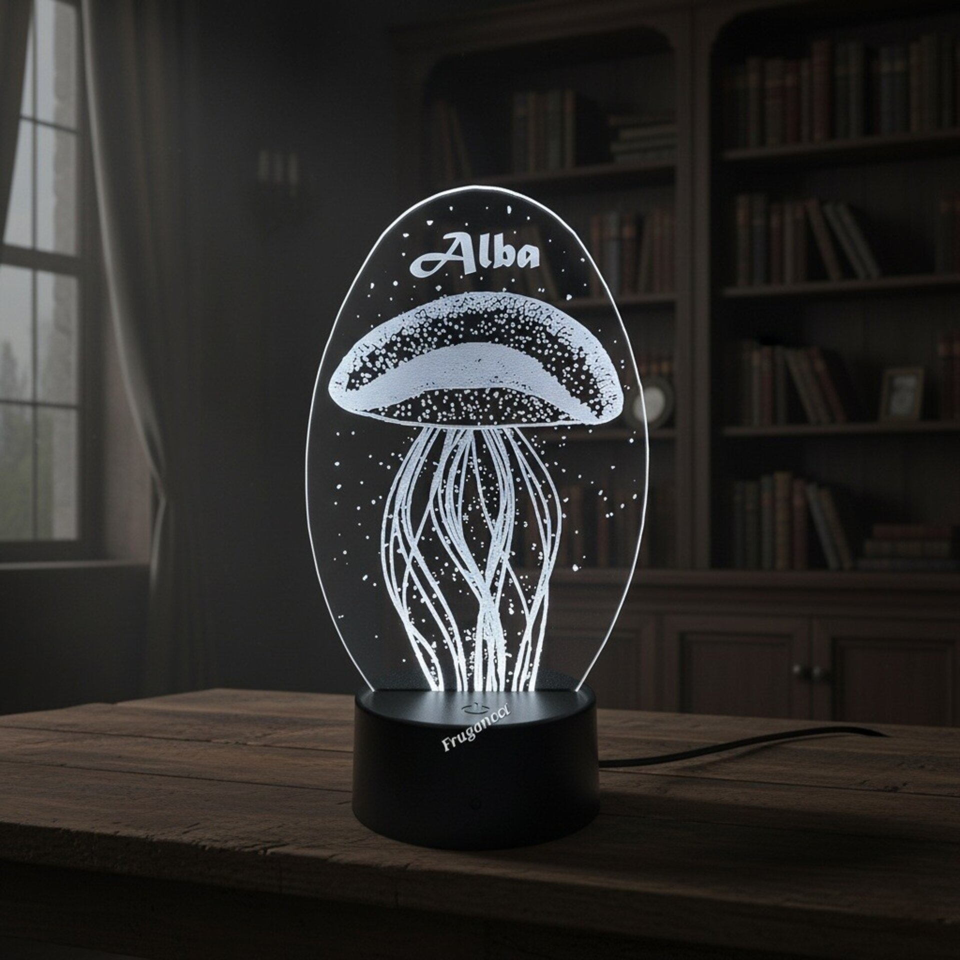 Lampara led 3d Preciosa Luna para decorar salon, domitorio, salita. - 2