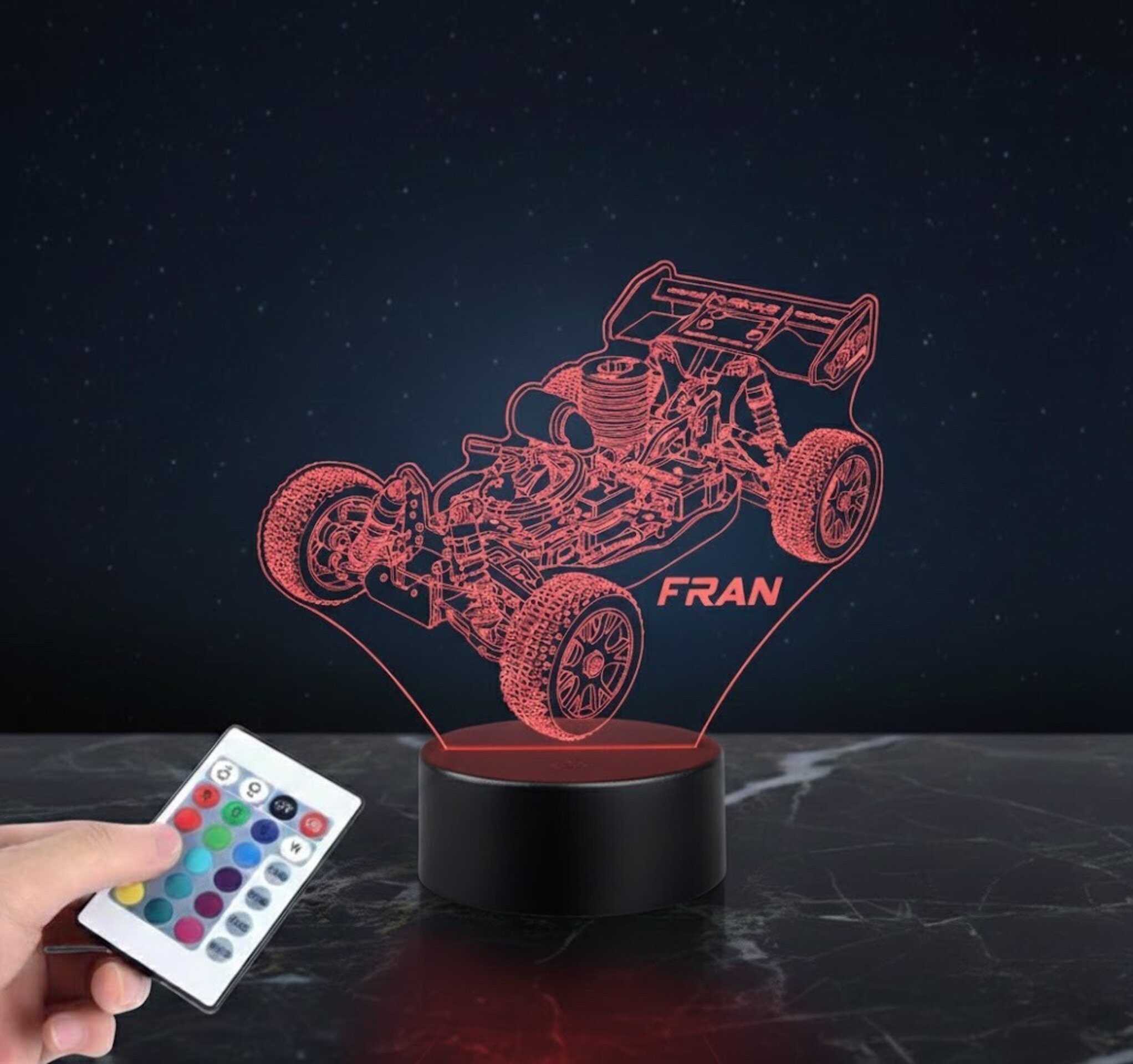 Lámpara LED 3D Nitro rh802 vrx 2 - Luz Buggy RC 1/8 Personalizable - 5