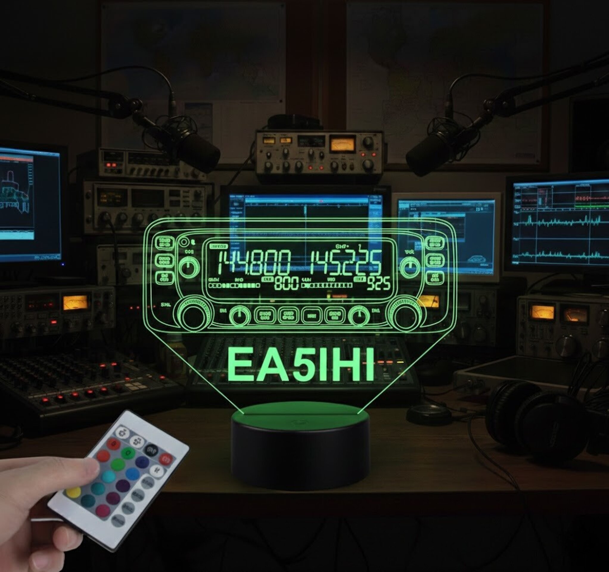 Lampara led Emisora radioaficionado ICOM IC 2730 personalizada indicativo - 4