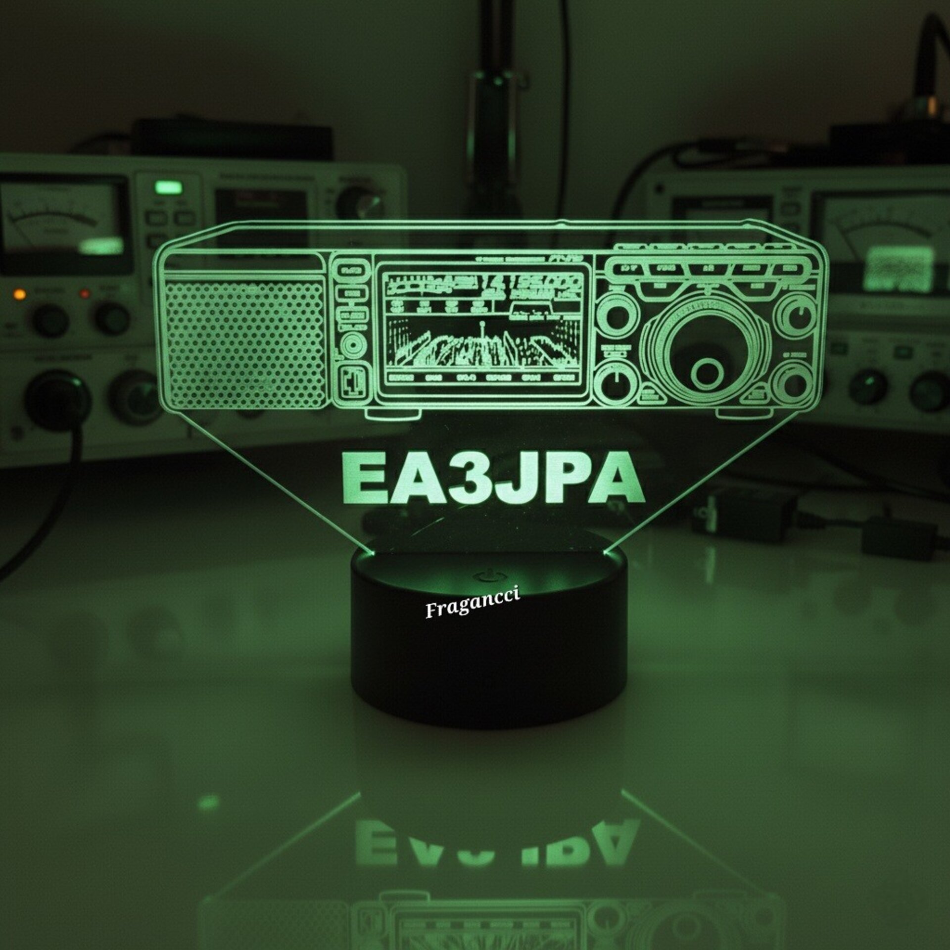 Lampara led Emisora radioaficionado YAESU FT 710 personalizada + indicativo - 4