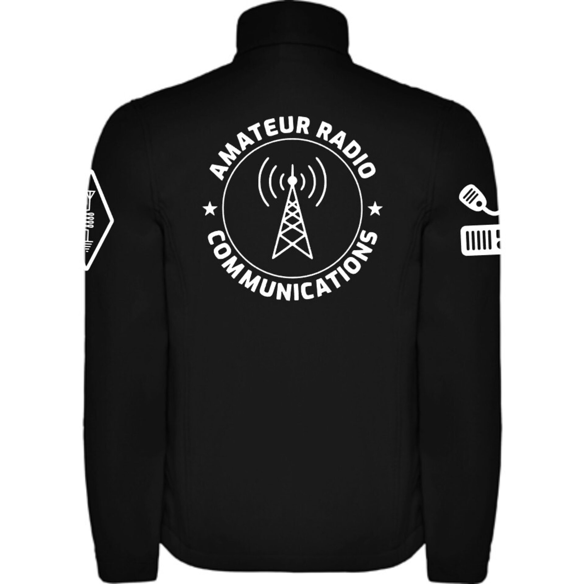 Chaqueta cortavientos personalizada con indicativo radioaficionado. QRZ - 2
