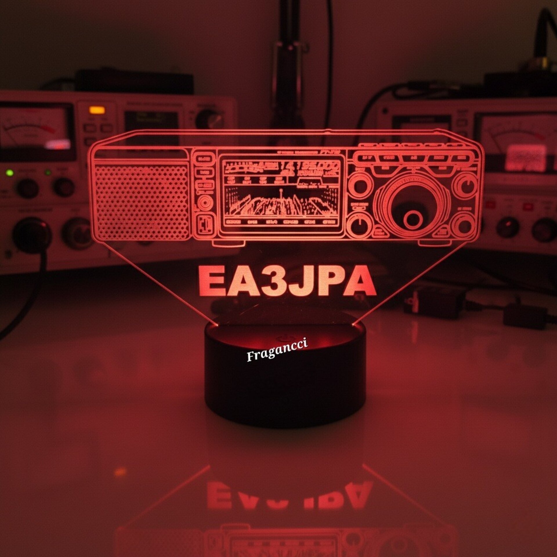 Lampara led Emisora radioaficionado YAESU FT 710 personalizada + indicativo - 3