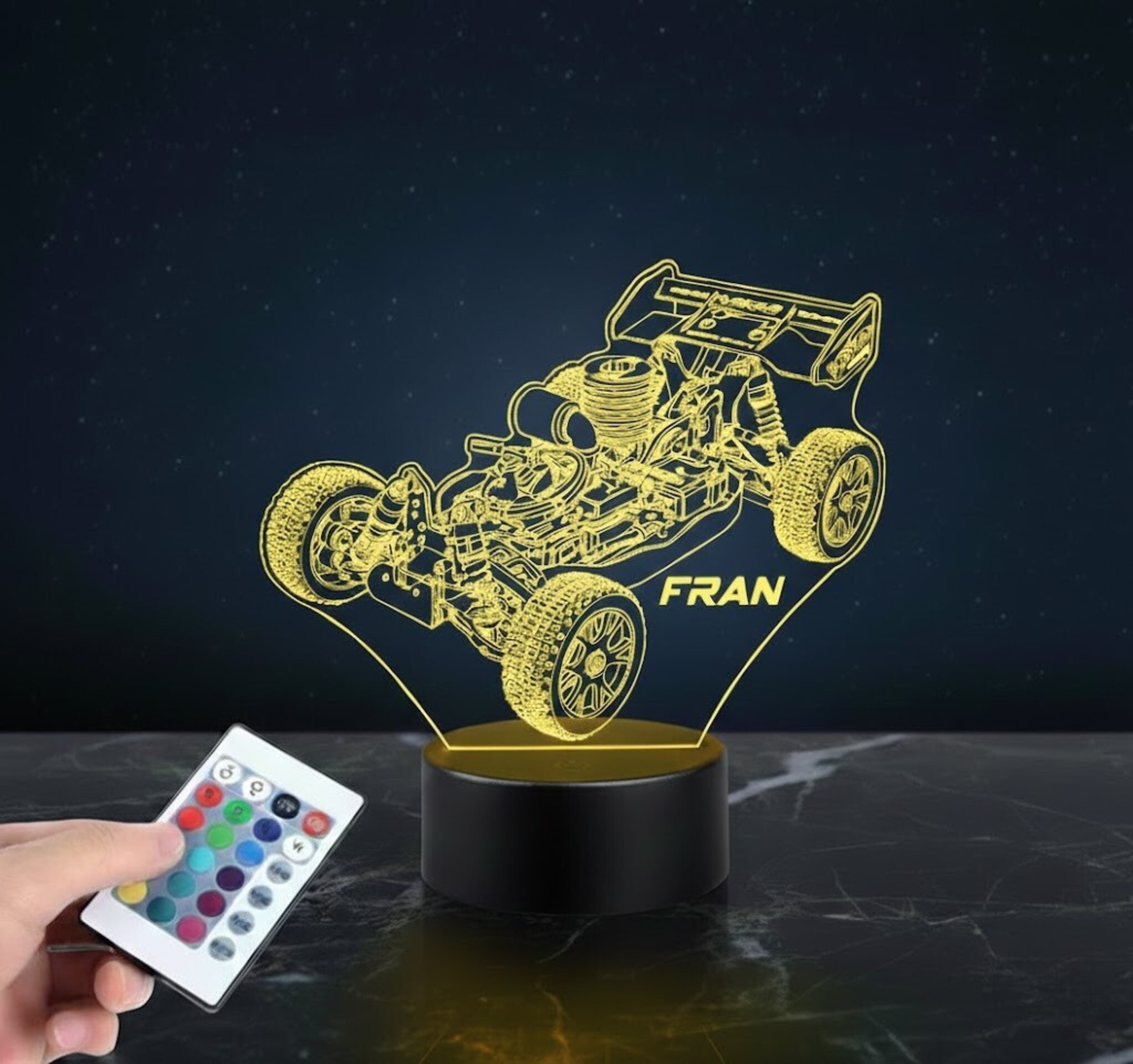 Lámpara LED 3D Nitro rh802 vrx 2 - Luz Buggy RC 1/8 Personalizable - 4