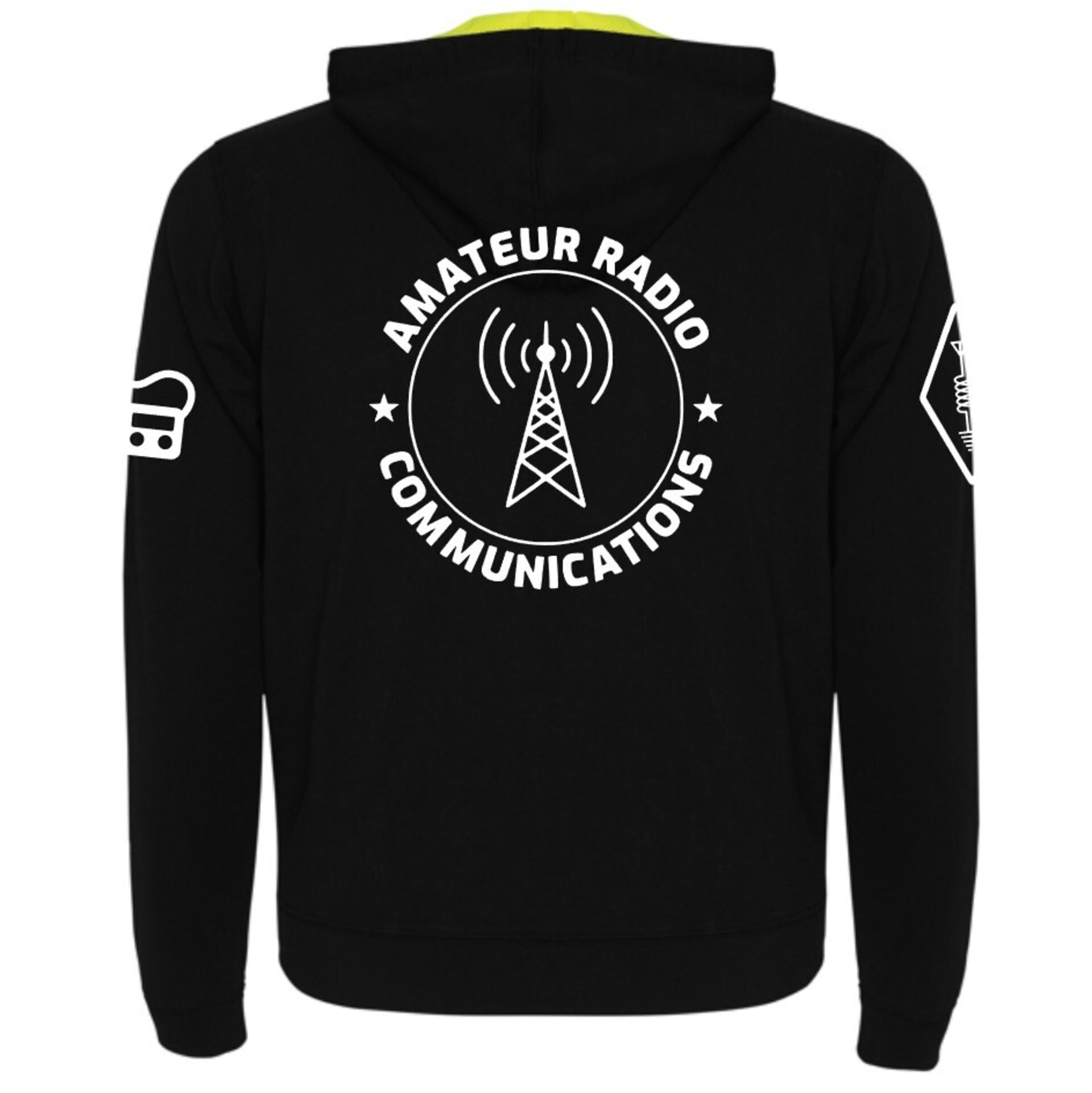 Sudadera con cremallera unisex personalizada indicativo radioaficionado QRZ - 2