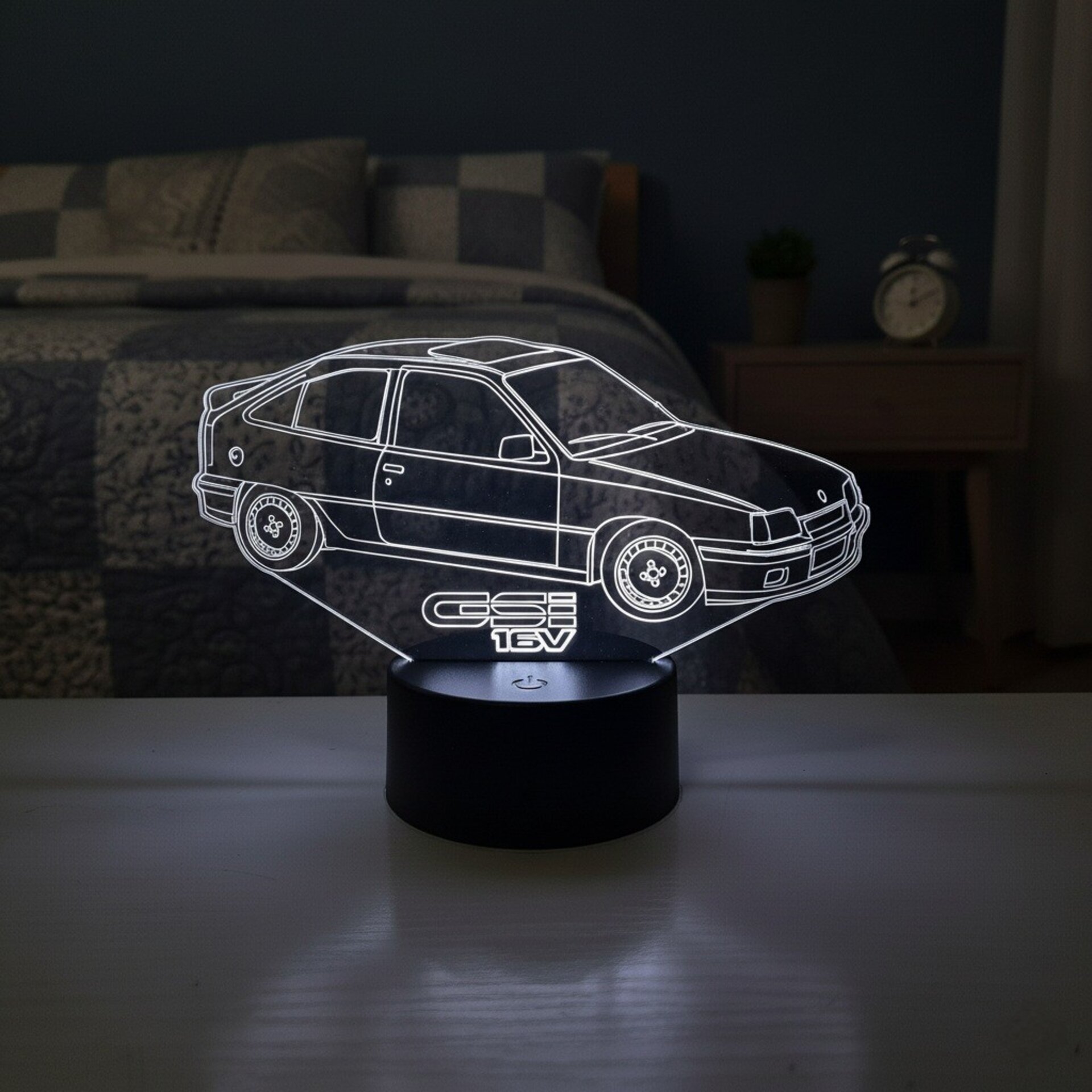 Lampara led 3D coche clasico Opel Kadett GSI 16V. Personalizable - 6