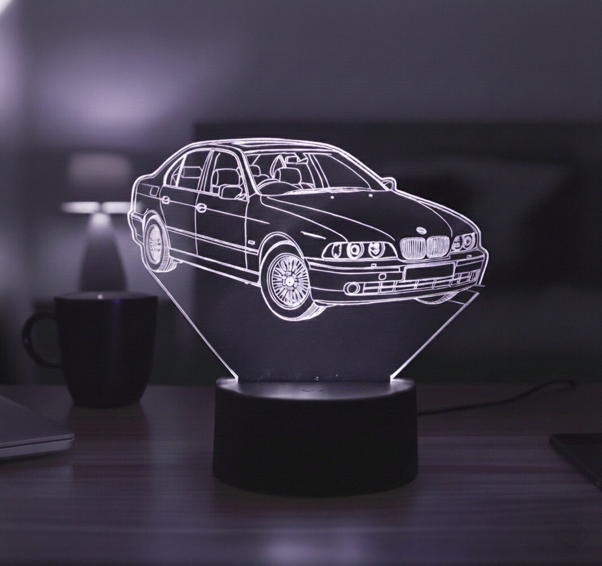 Lampara led 3D coche Bmw E39. Personalizable - 6