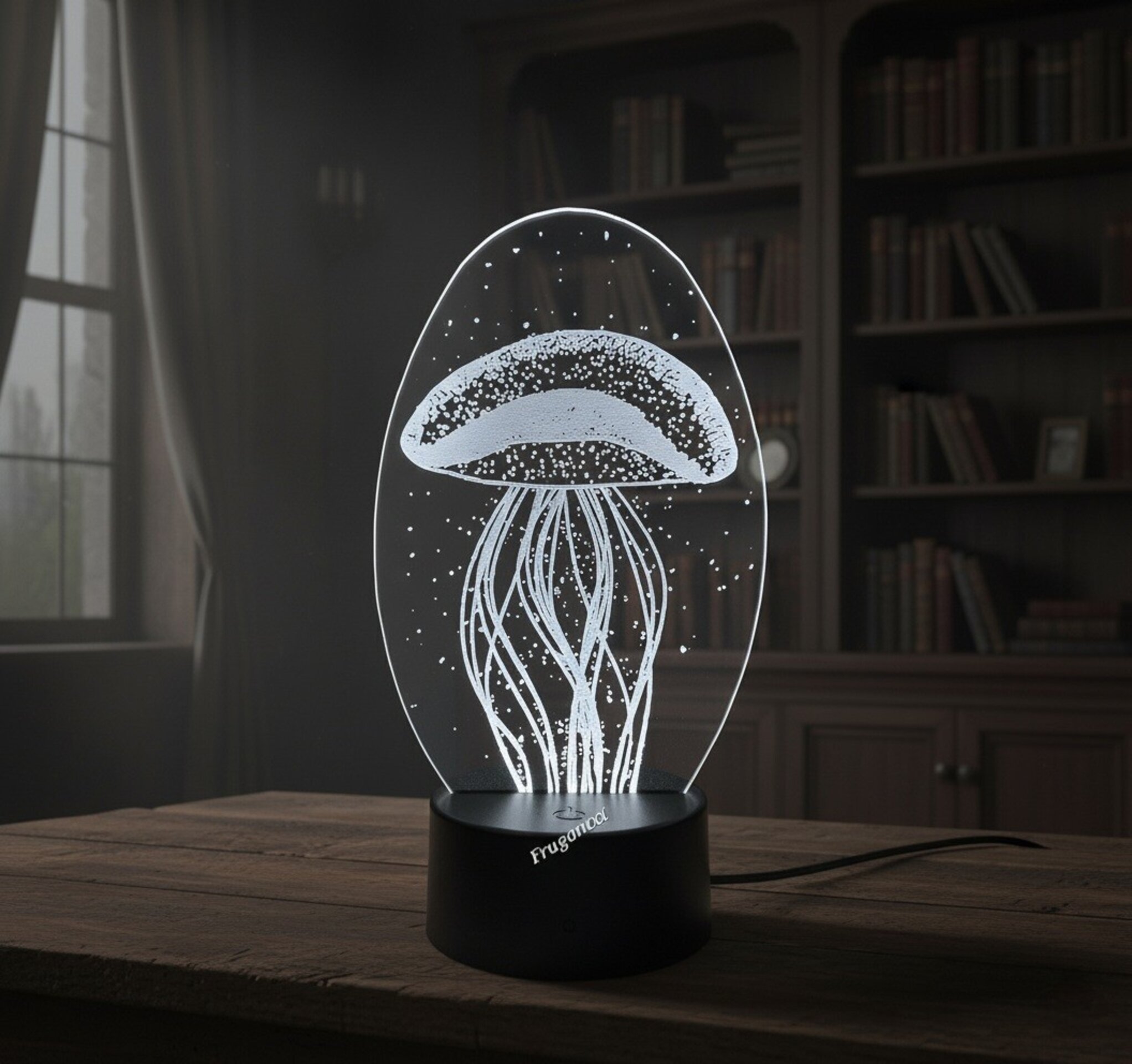 Lampara led 3d Preciosa Luna para decorar salon, domitorio, salita. - 3