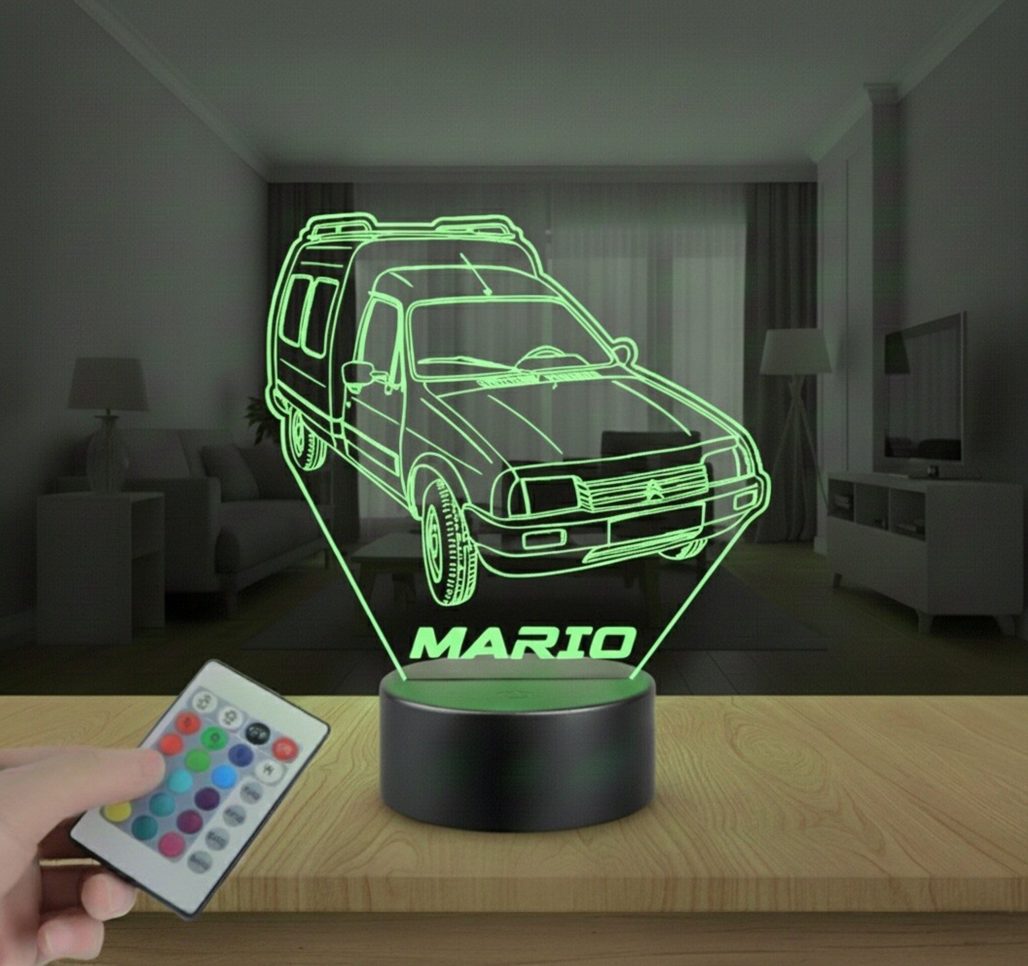 Lampara led 3D furgoneta Citroen C15. Personalizable - 4