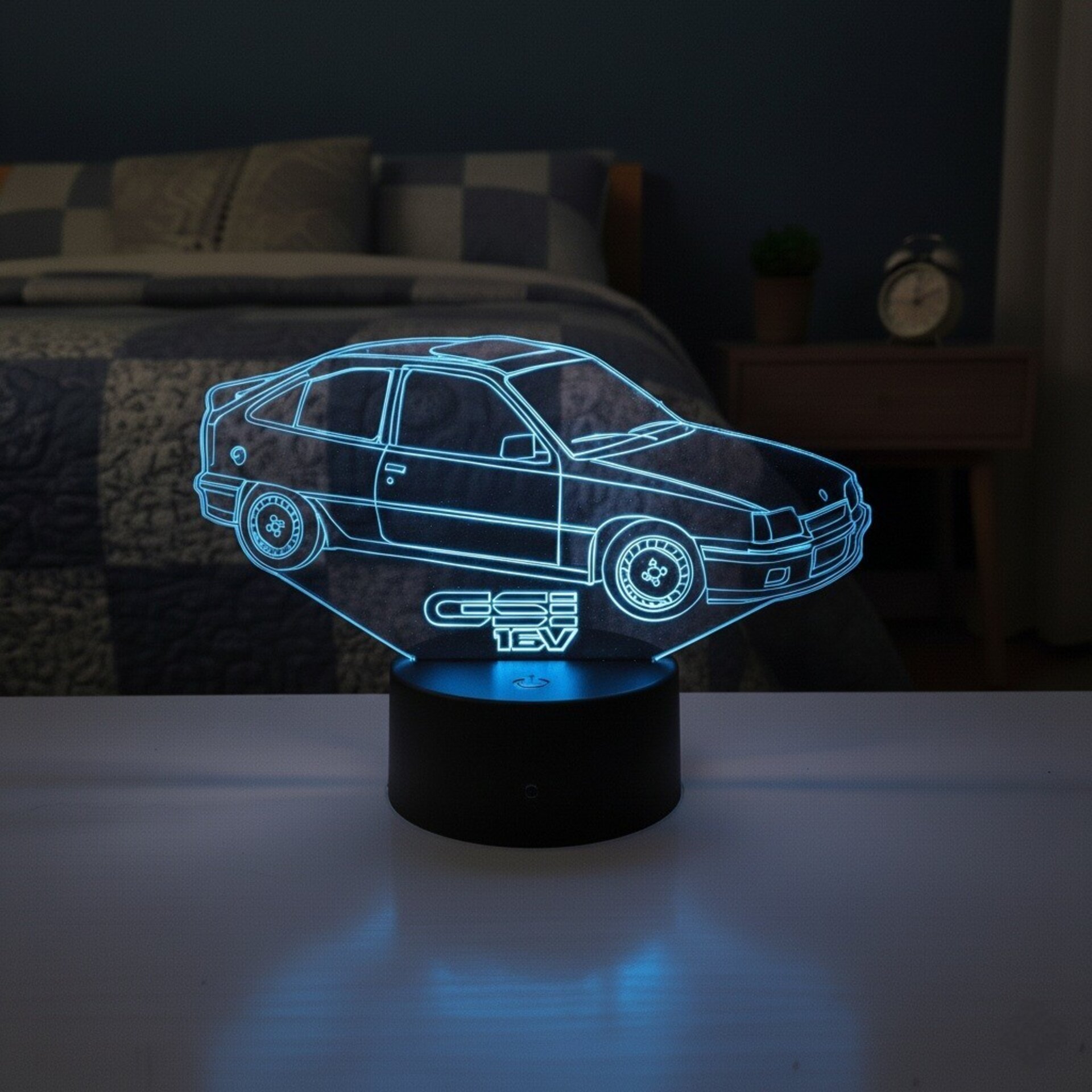 Lampara led 3D coche clasico Opel Kadett GSI 16V. Personalizable - 2