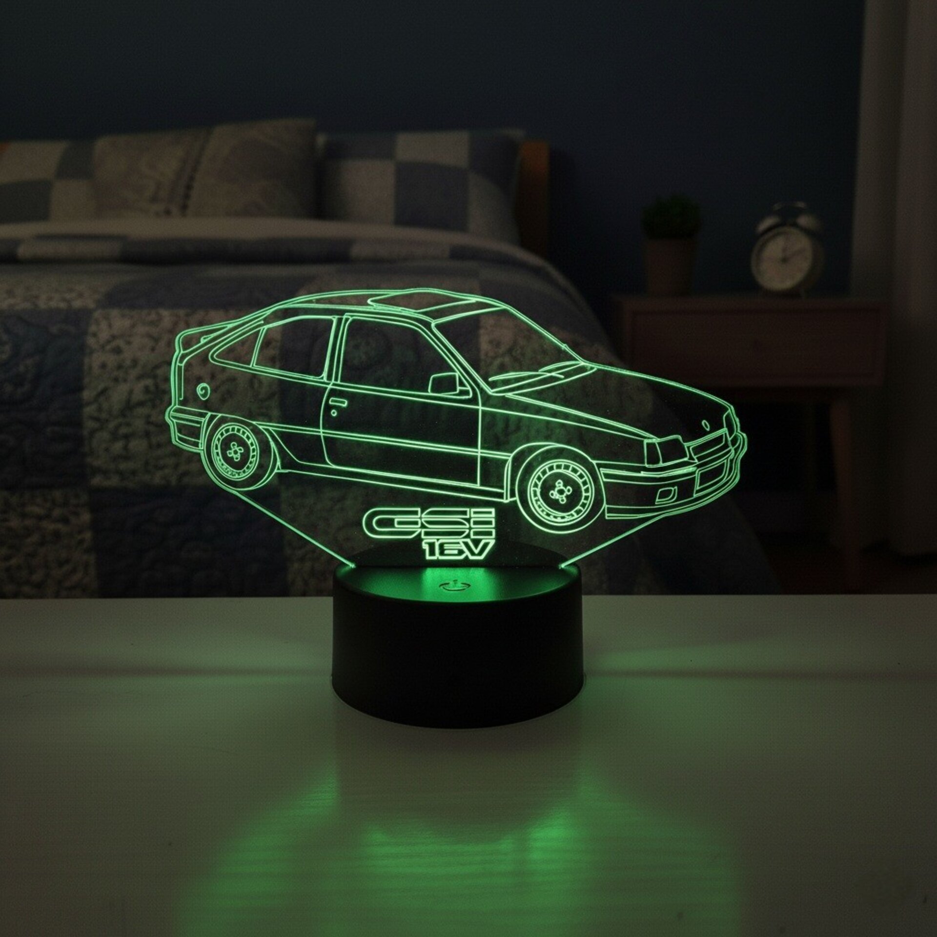 Lampara led 3D coche clasico Opel Kadett GSI 16V. Personalizable - 5