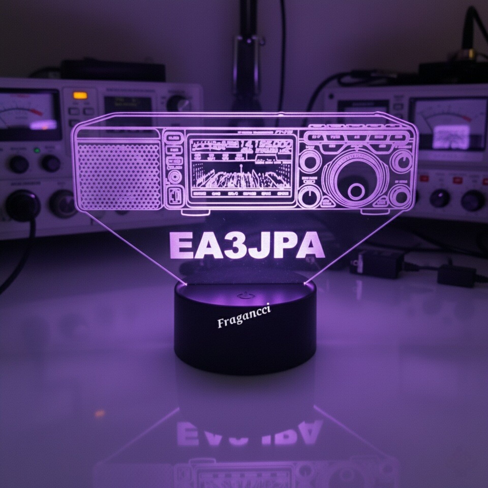 Lampara led Emisora radioaficionado YAESU FT 710 personalizada + indicativo - 2