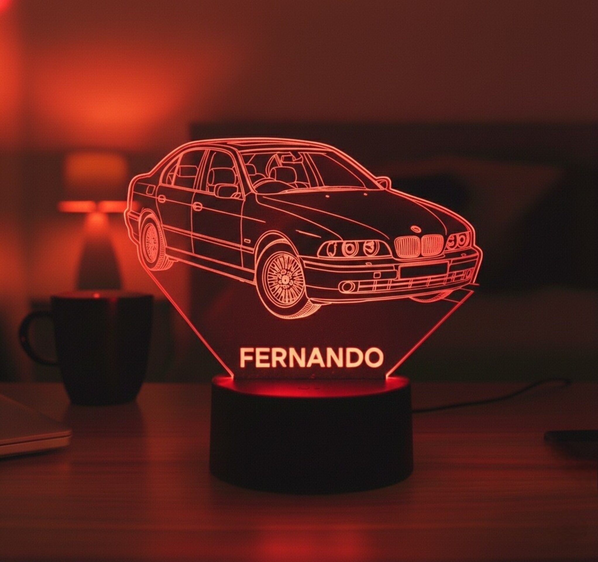 Lampara led 3D coche Bmw E39. Personalizable - 7