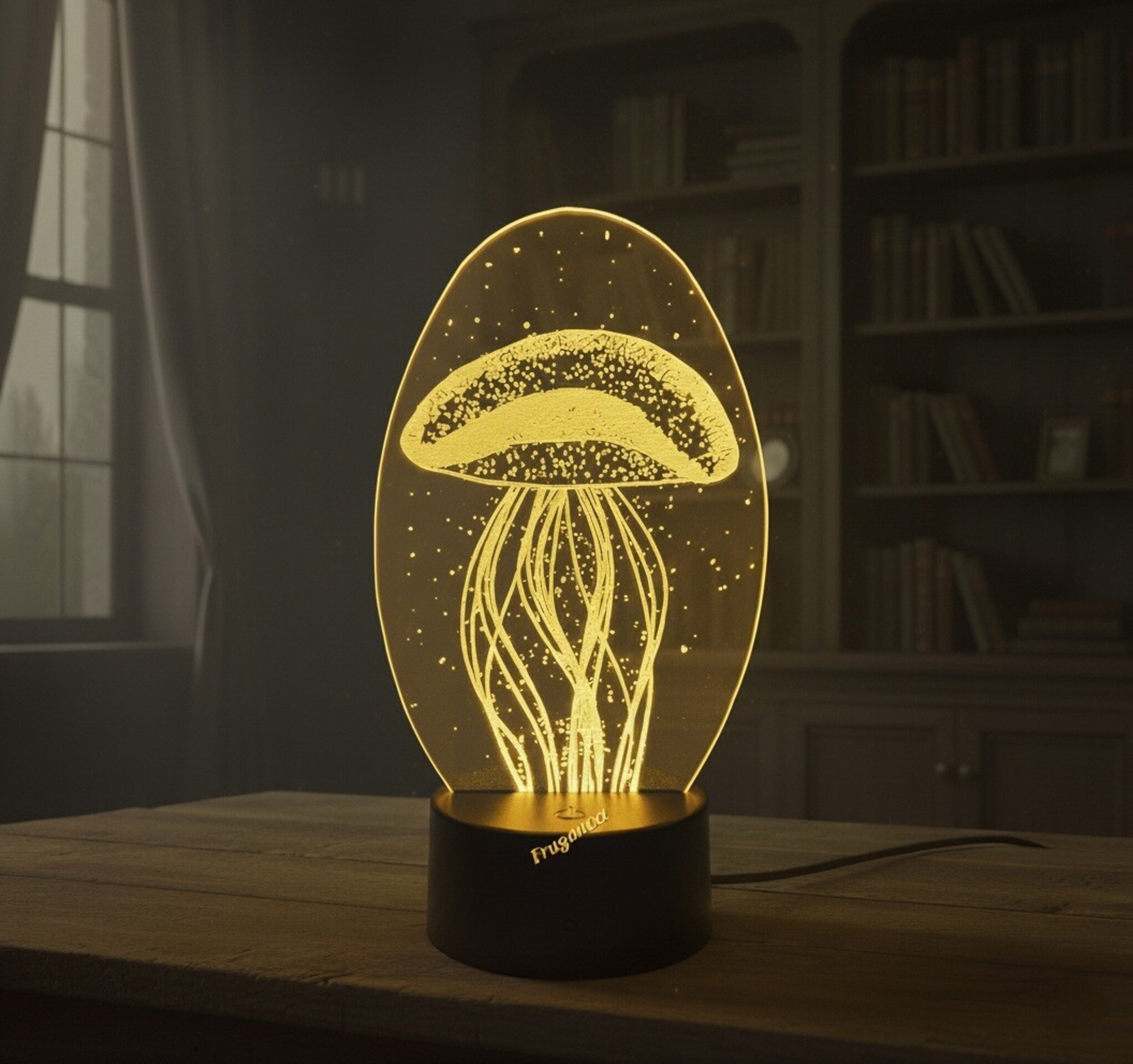 Lampara led 3d Preciosa Luna para decorar salon, domitorio, salita. - 6