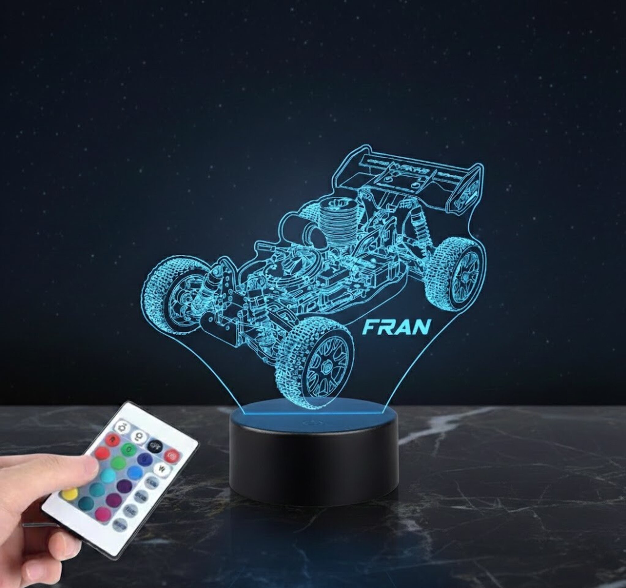 Lámpara LED 3D Nitro rh802 vrx 2 - Luz Buggy RC 1/8 Personalizable - 7