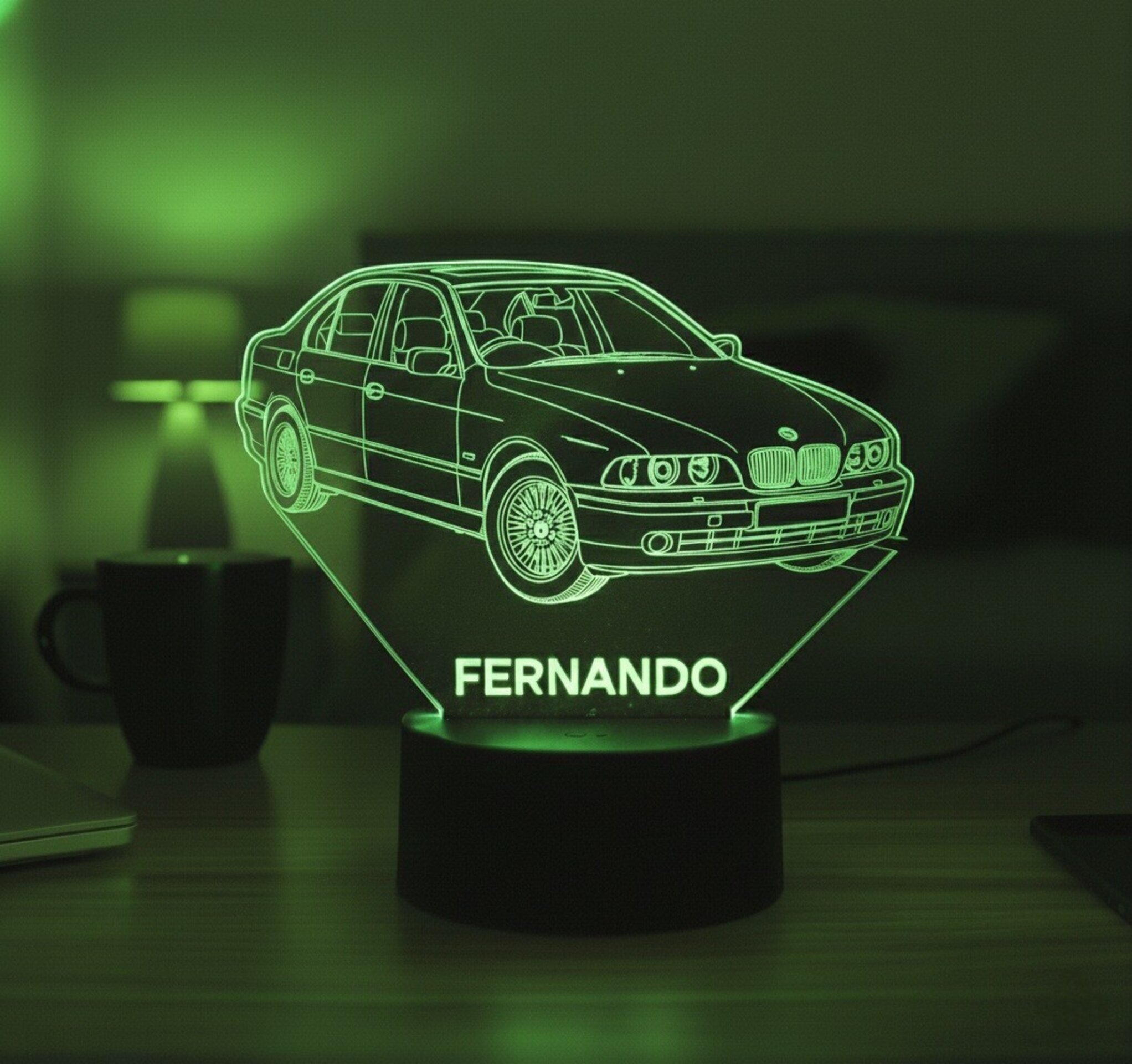 Lampara led 3D coche Bmw E39. Personalizable - 5