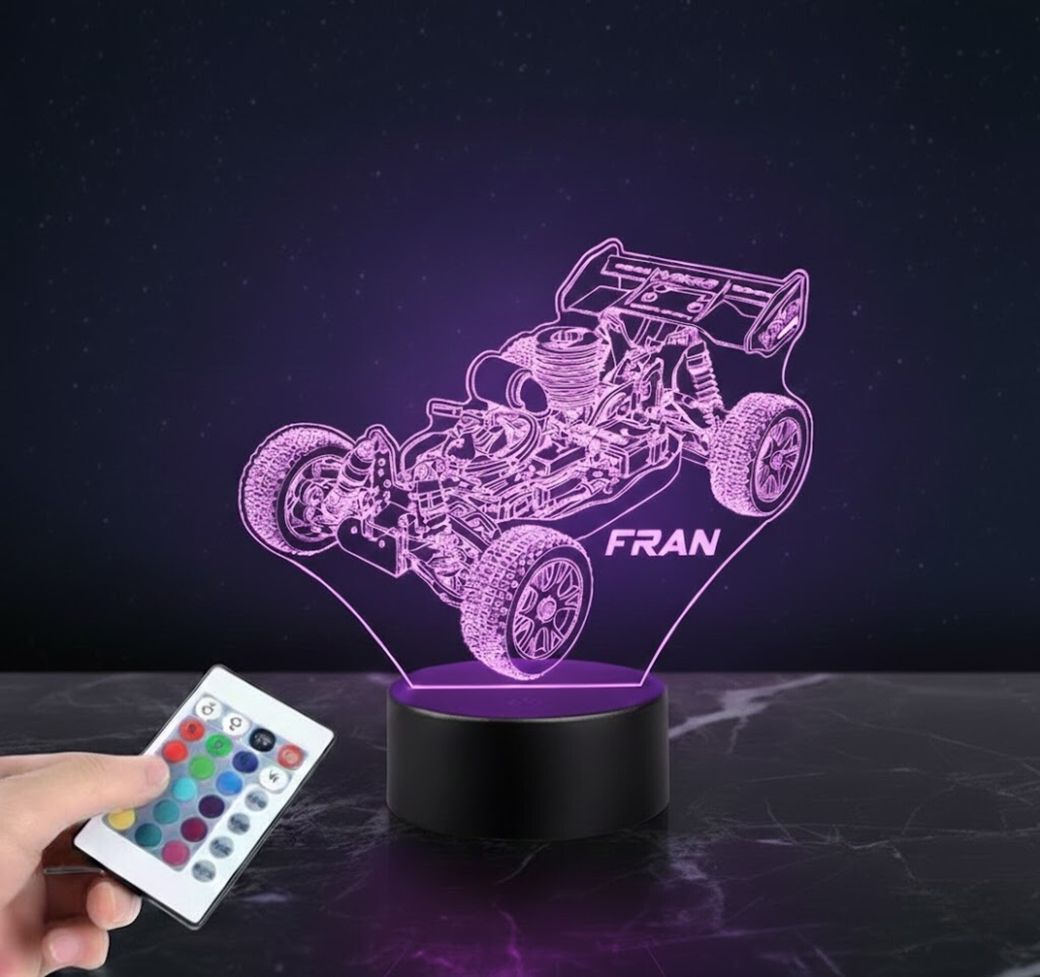 Lámpara LED 3D Nitro rh802 vrx 2 - Luz Buggy RC 1/8 Personalizable - 6