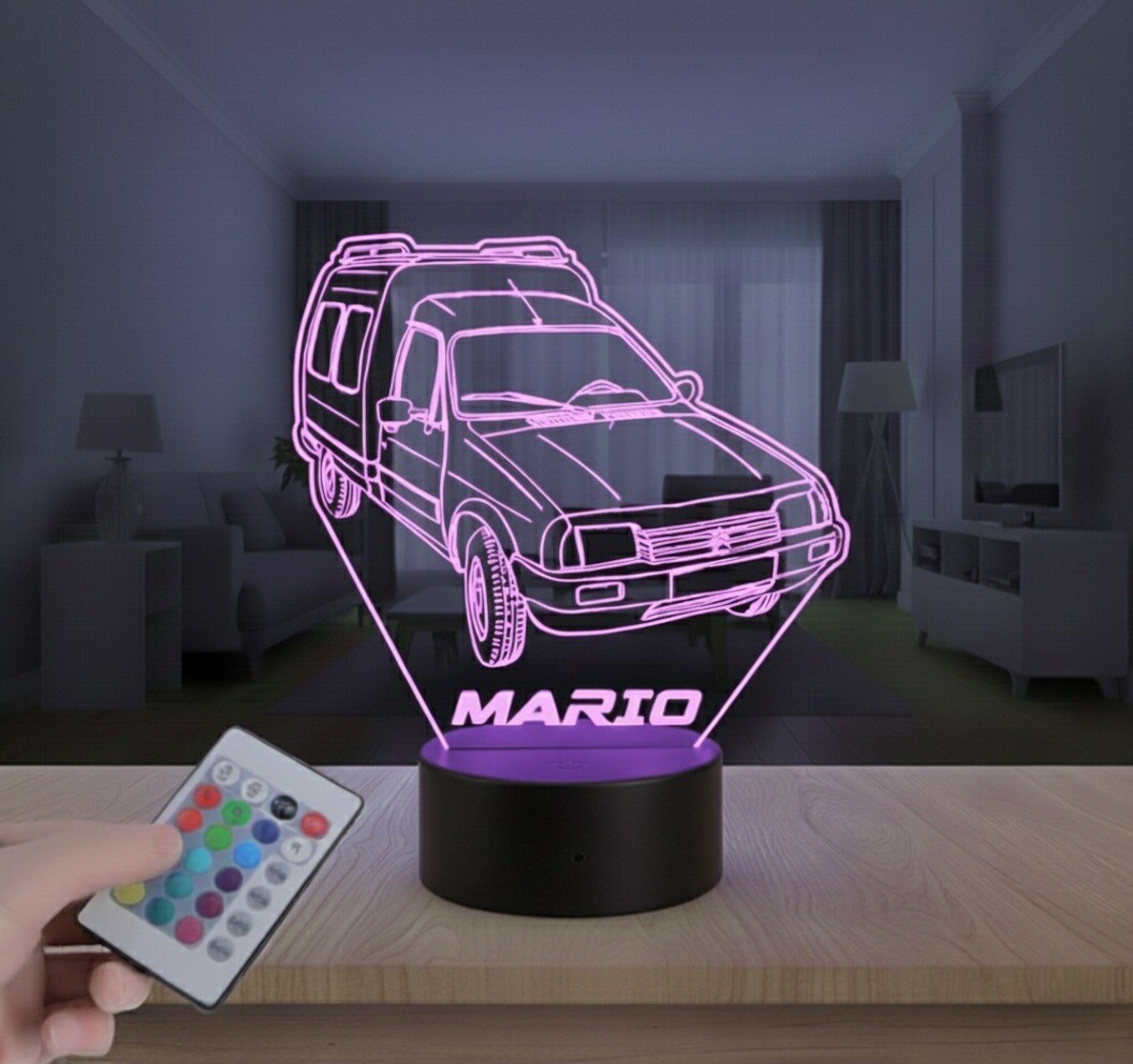 Lampara led 3D furgoneta Citroen C15. Personalizable - 7