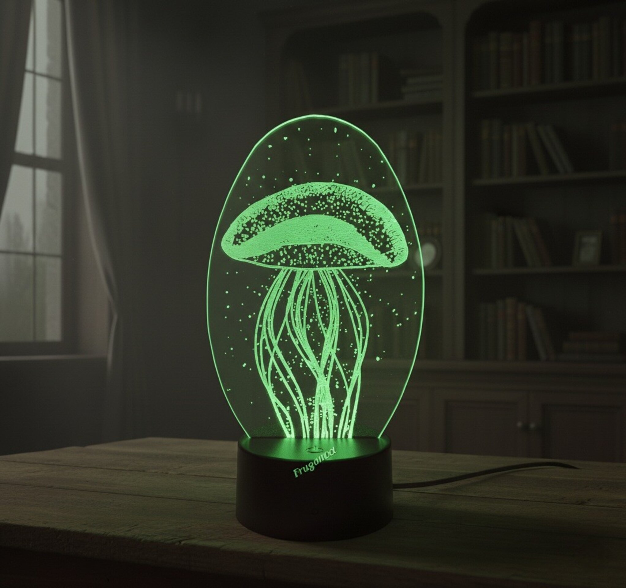 Lampara led 3d Preciosa Luna para decorar salon, domitorio, salita. - 5