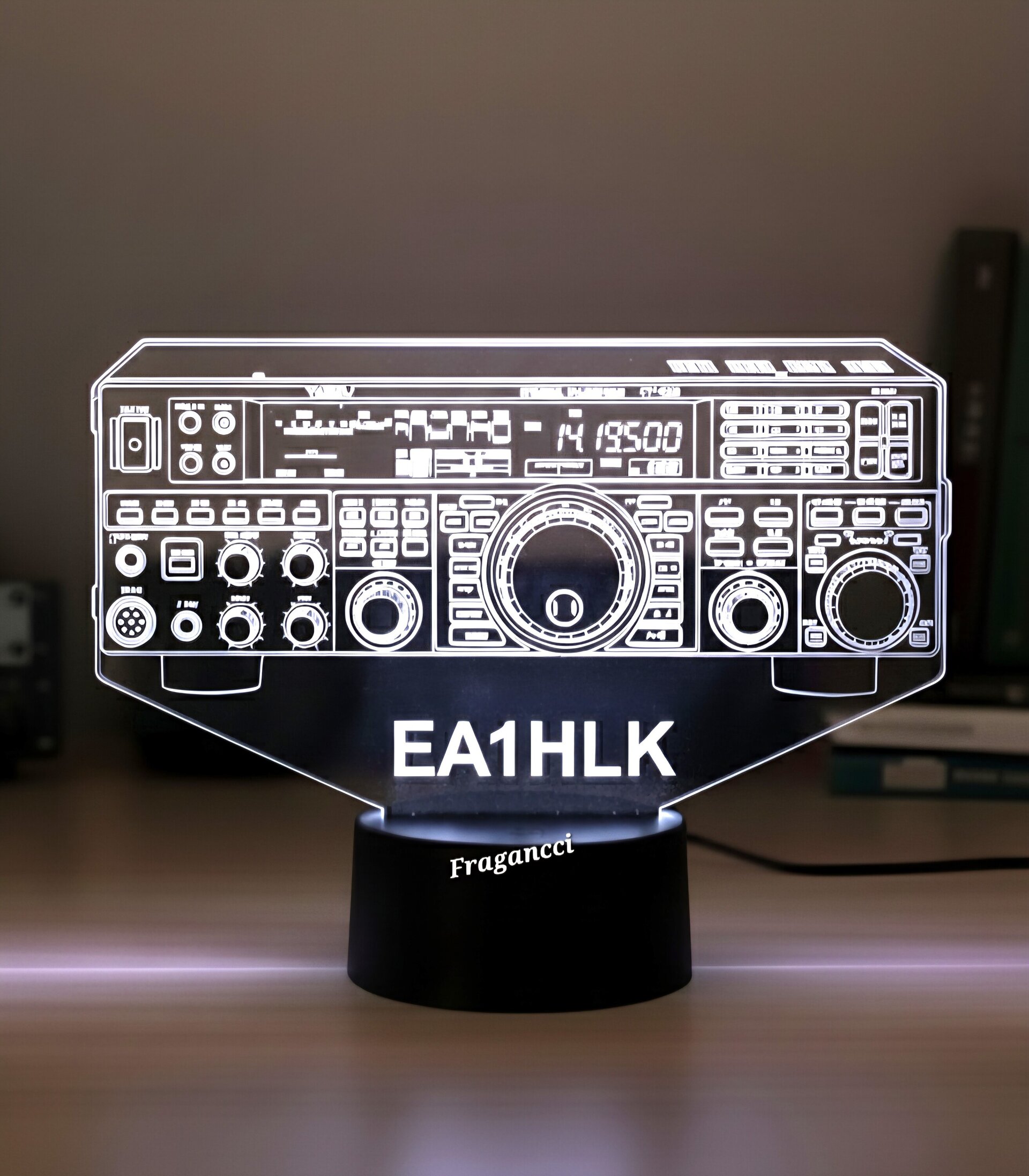 Lampara led Emisora radioaficionado YAESU FT 950 personalizada + indicativo - 4