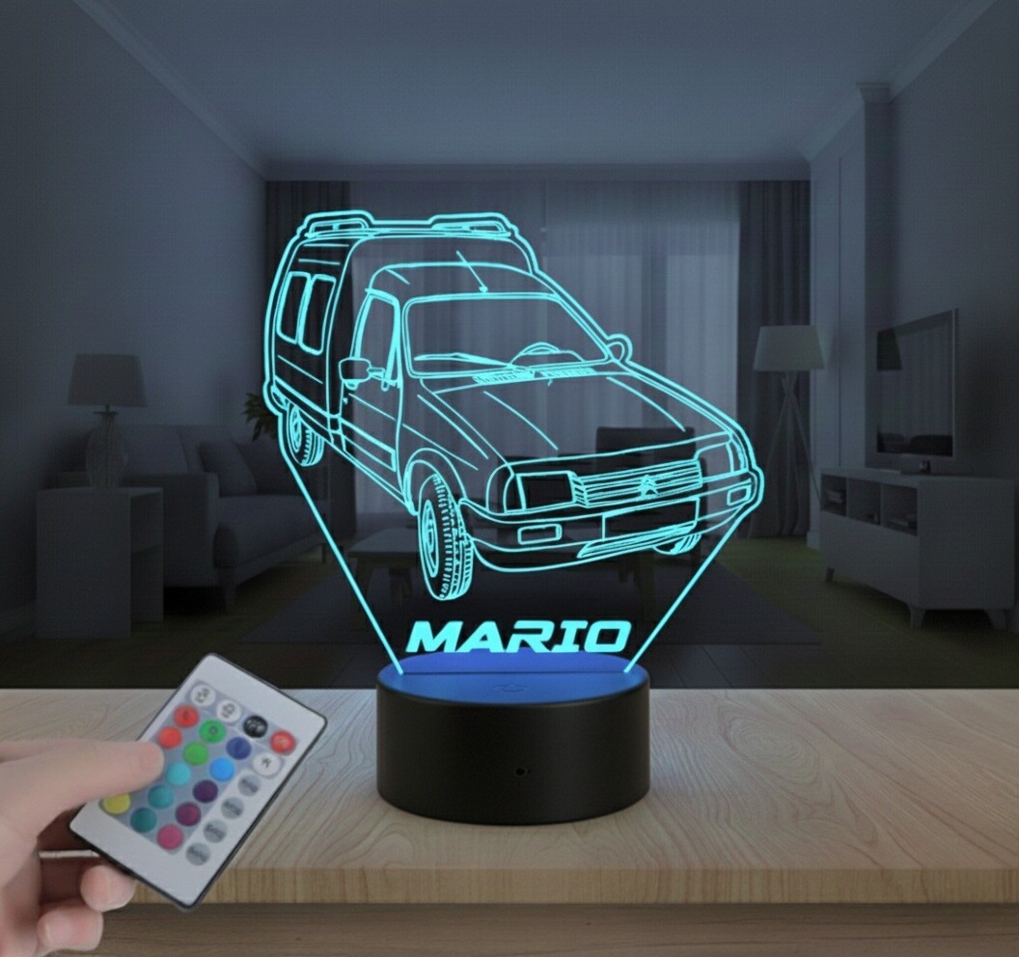 Lampara led 3D furgoneta Citroen C15. Personalizable - 5