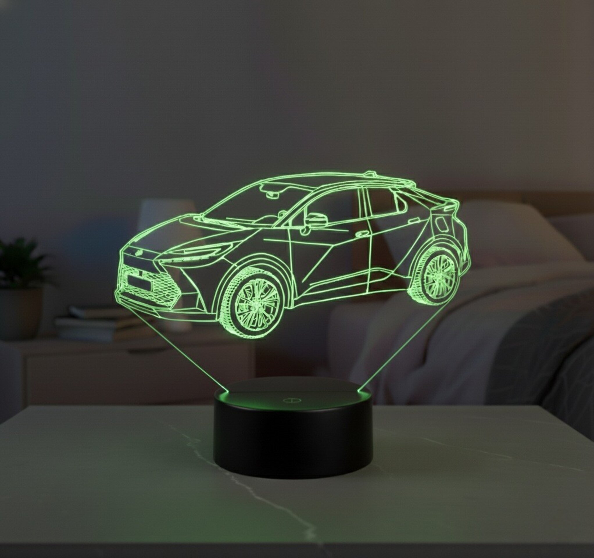 Lampara led 3D coche Toyota C-HR año 2024.... Personalizable - 1