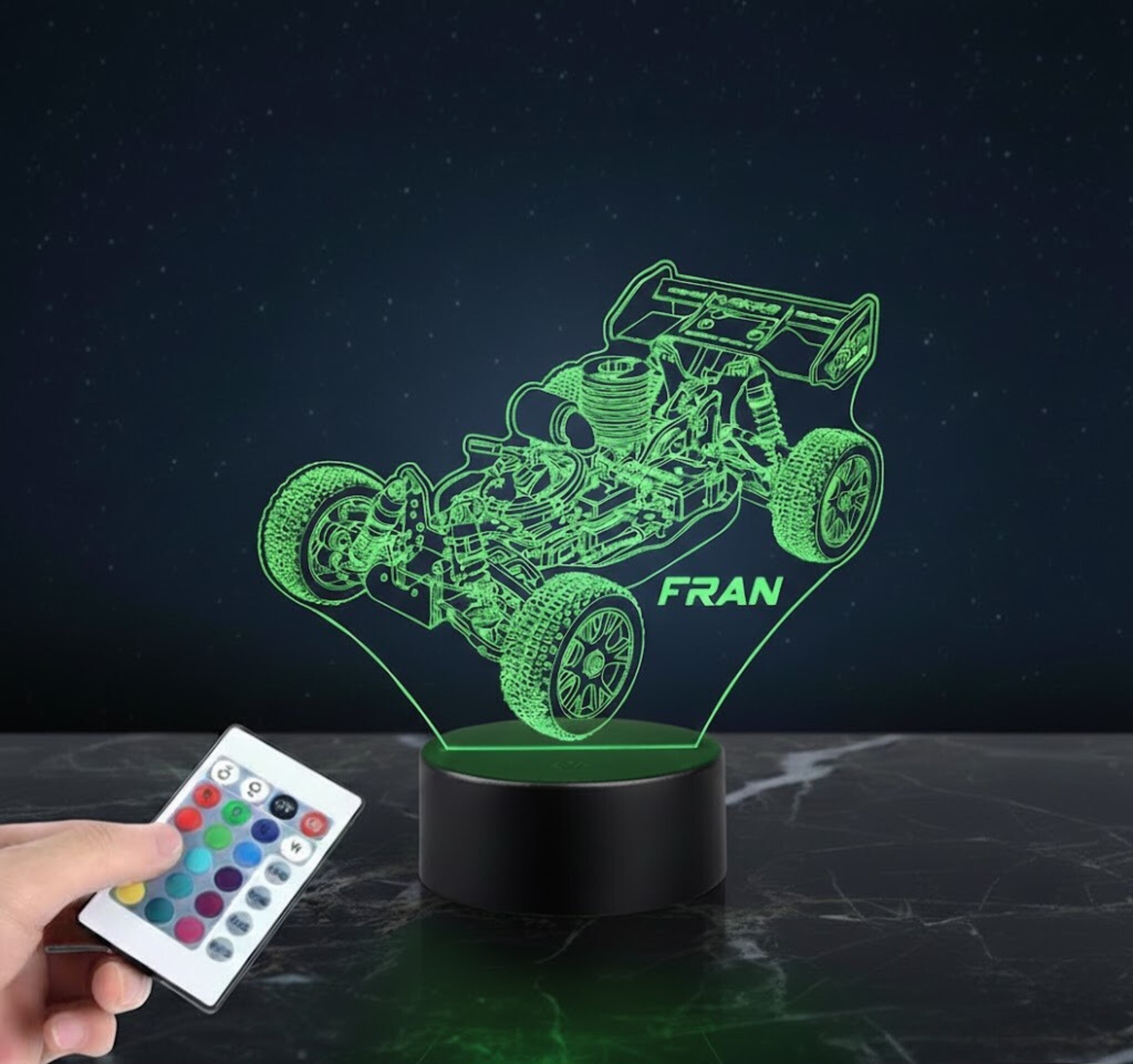 Lámpara LED 3D Nitro rh802 vrx 2 - Luz Buggy RC 1/8 Personalizable - 3