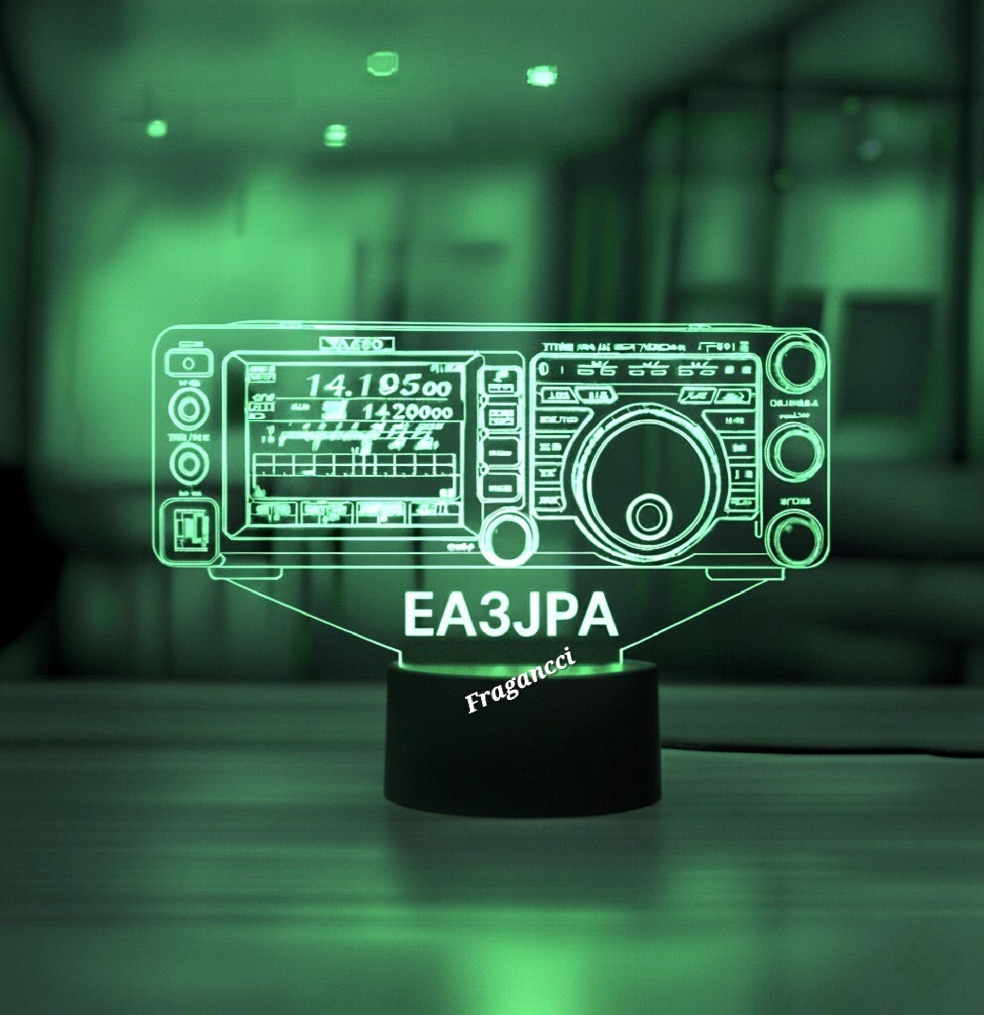 Lampara led Emisora radioaficionado YAESU FT 991 A personalizada + indicativo - 3