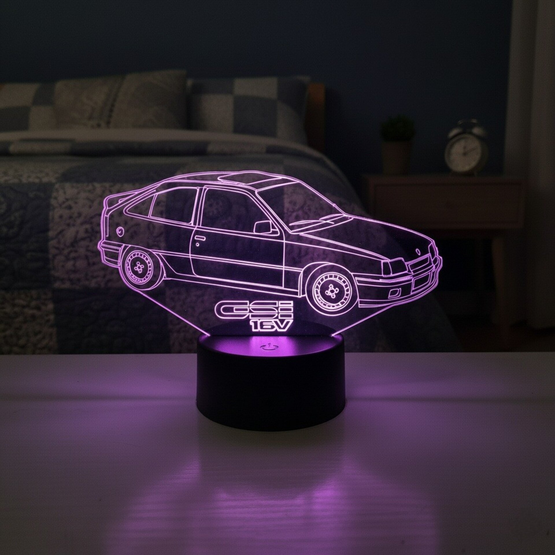 Lampara led 3D coche clasico Opel Kadett GSI 16V. Personalizable - 4