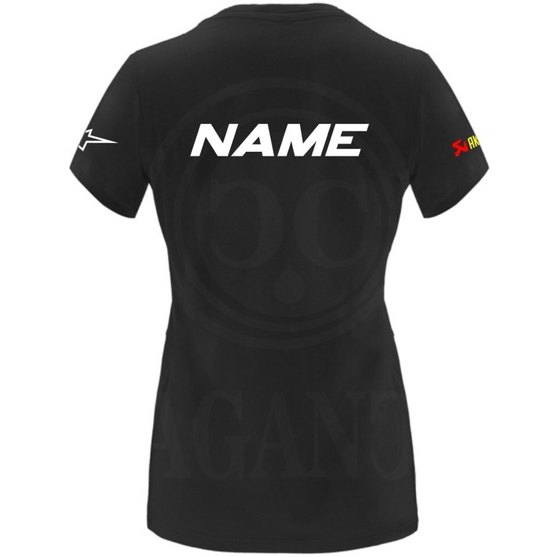 Camiseta negra Revolution, para hombre o mujer, con logos del mundo motor. - 7