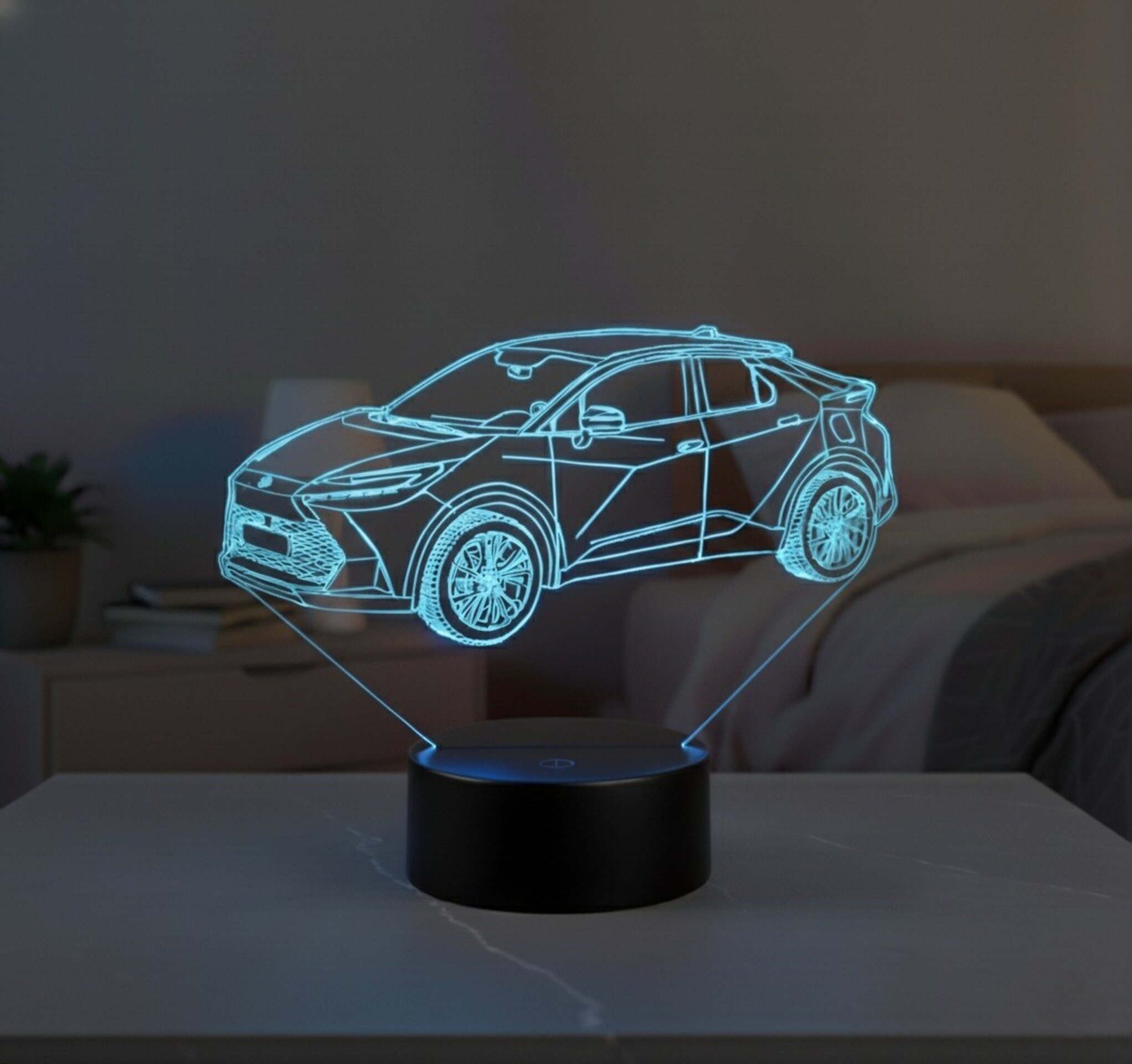 Lampara led 3D coche Toyota C-HR año 2024.... Personalizable - 4