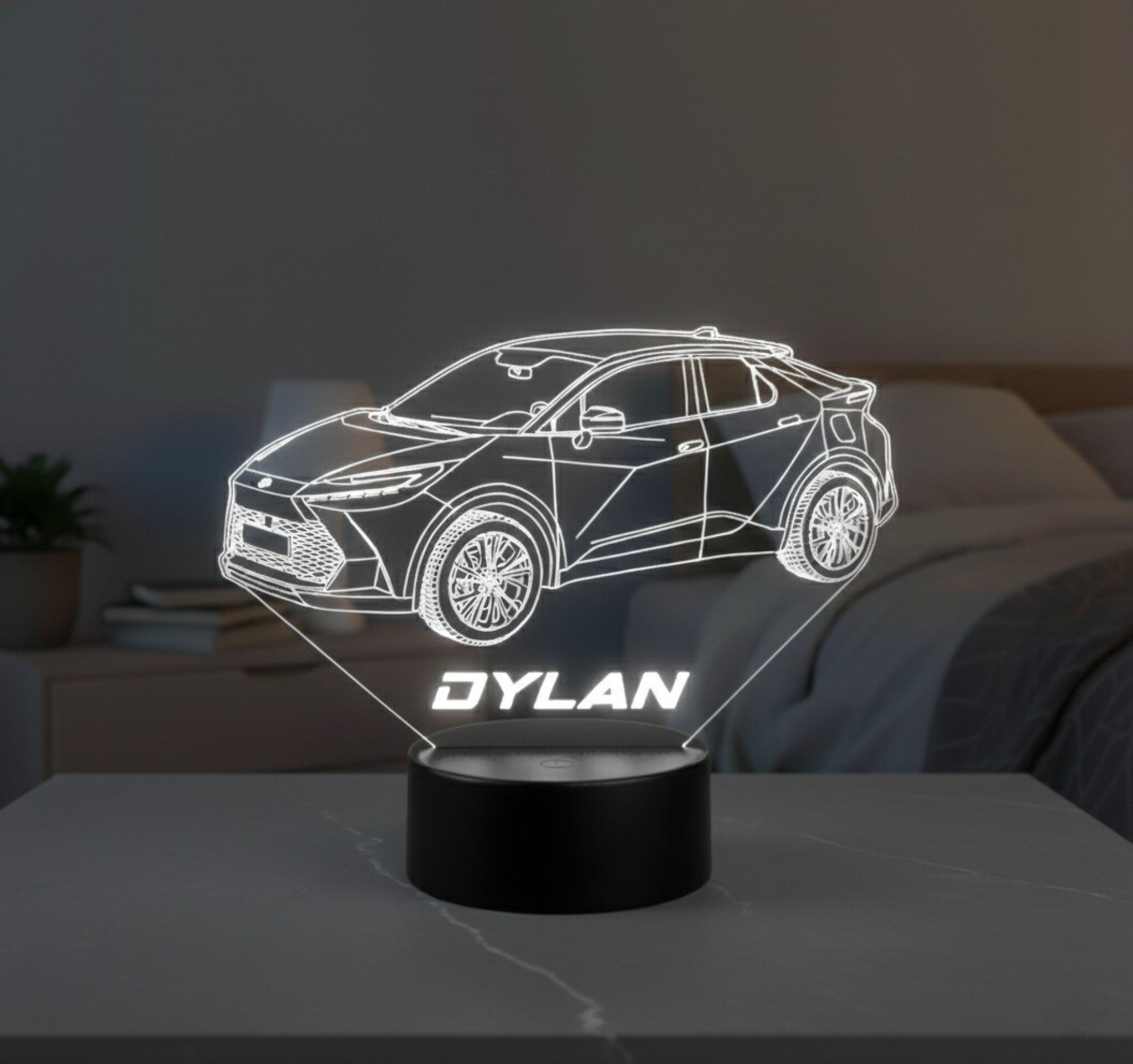 Lampara led 3D coche Toyota C-HR año 2024.... Personalizable - 6