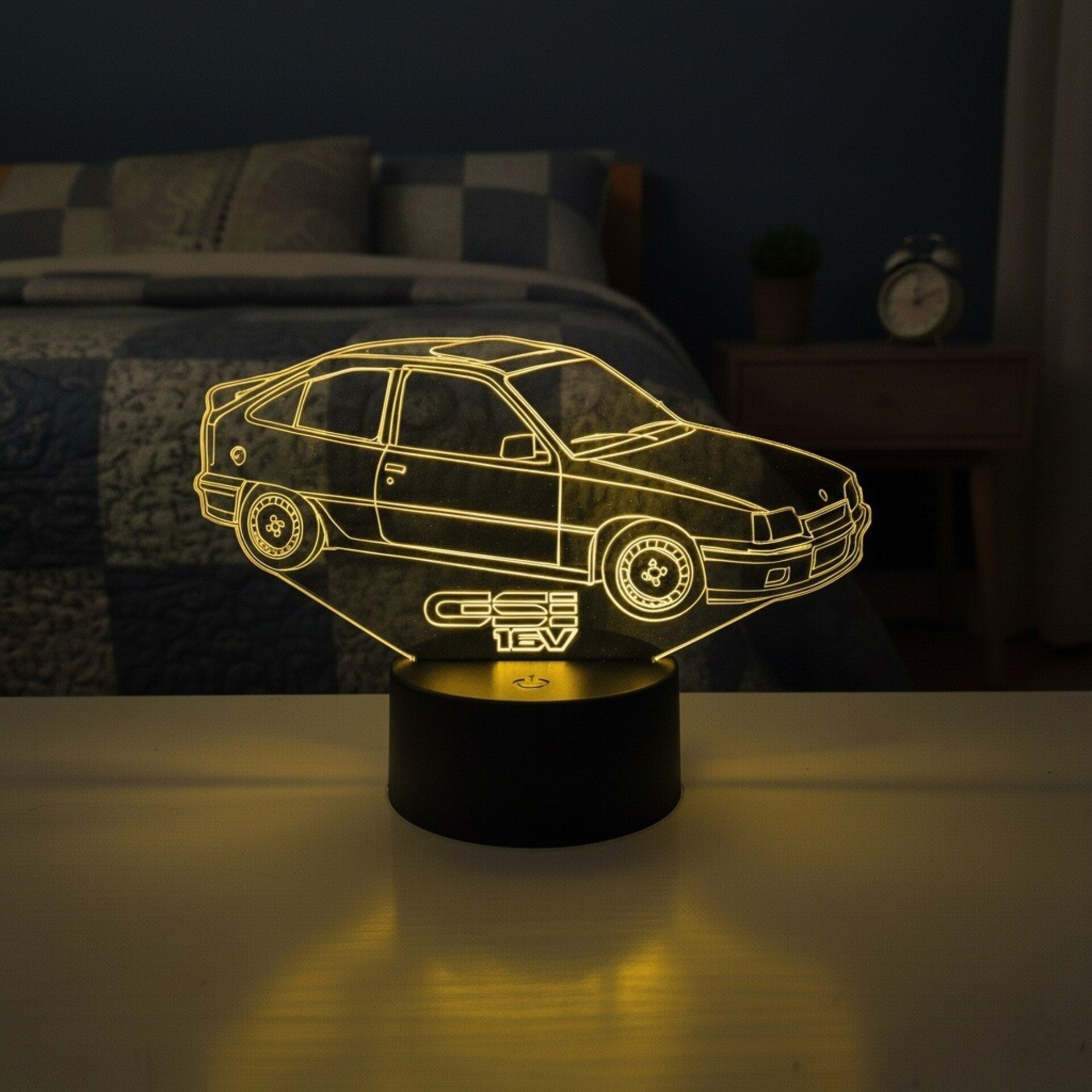 Lampara led 3D coche clasico Opel Kadett GSI 16V. Personalizable - 1