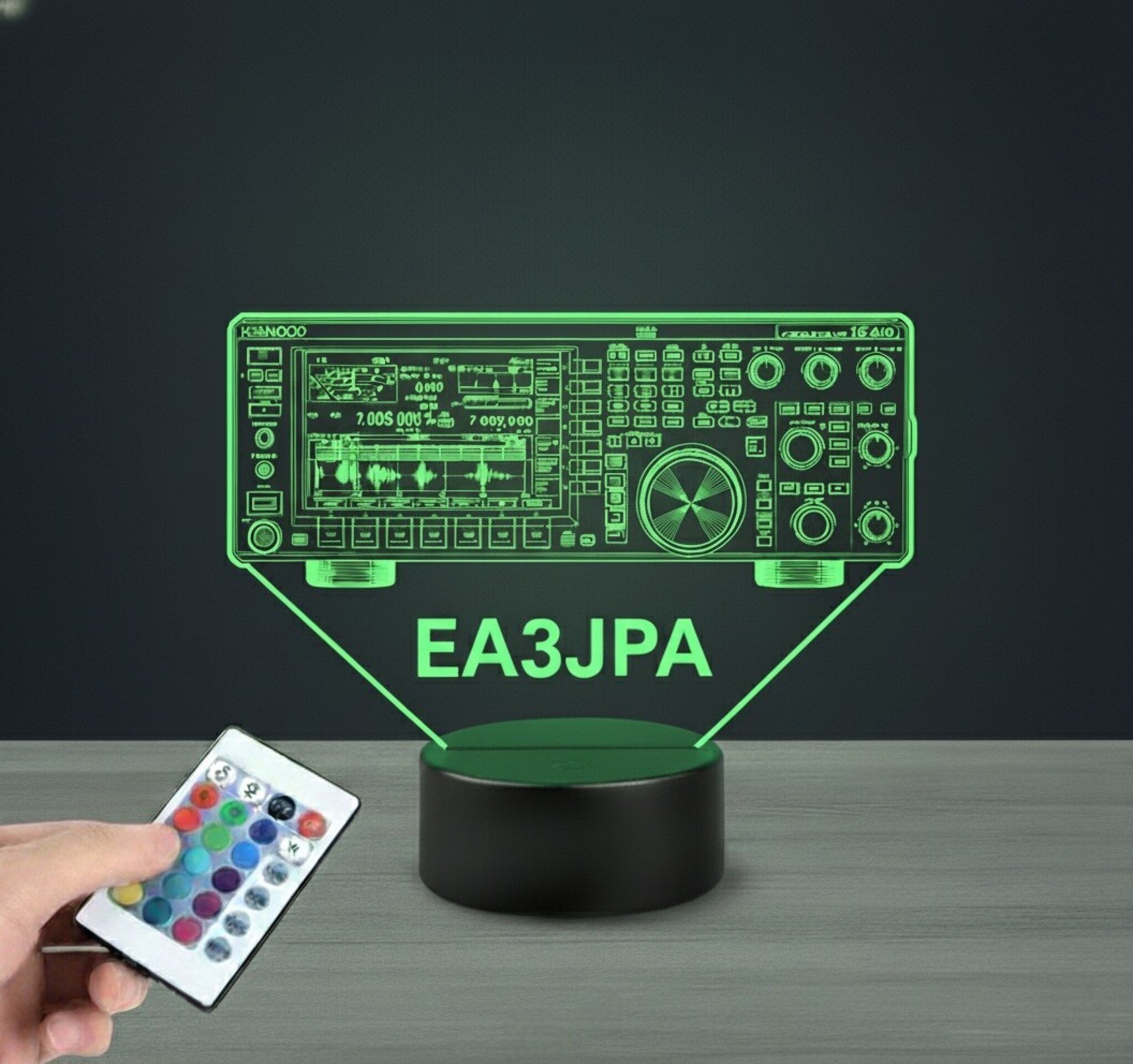 Lampara led Emisora radioaficionado KENWOOD TS-890 personalizada + indicativo - 5