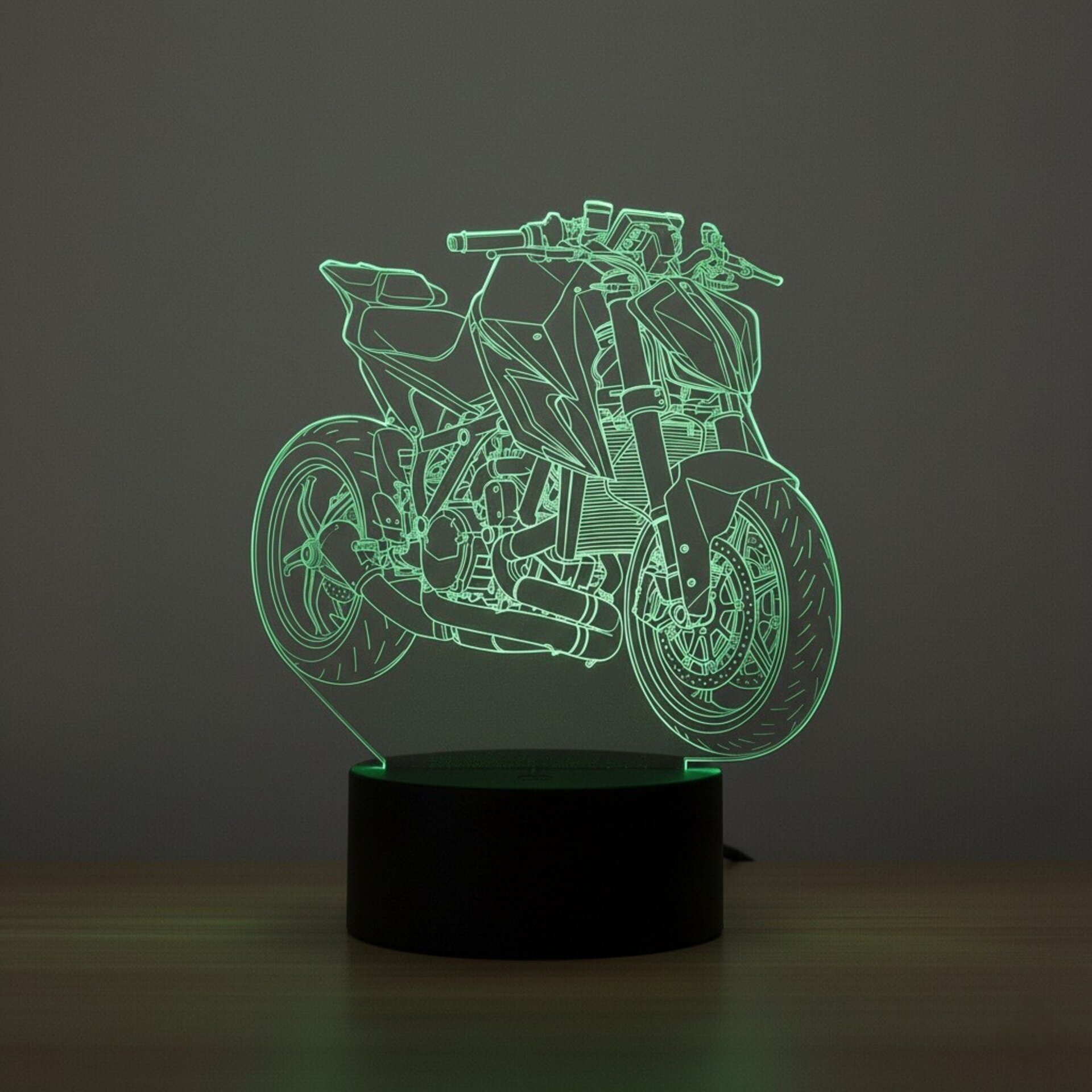 Lampara led 3d Moto Ktm Super Duke 1290. año 2025. personalizable, sobremesa - 6