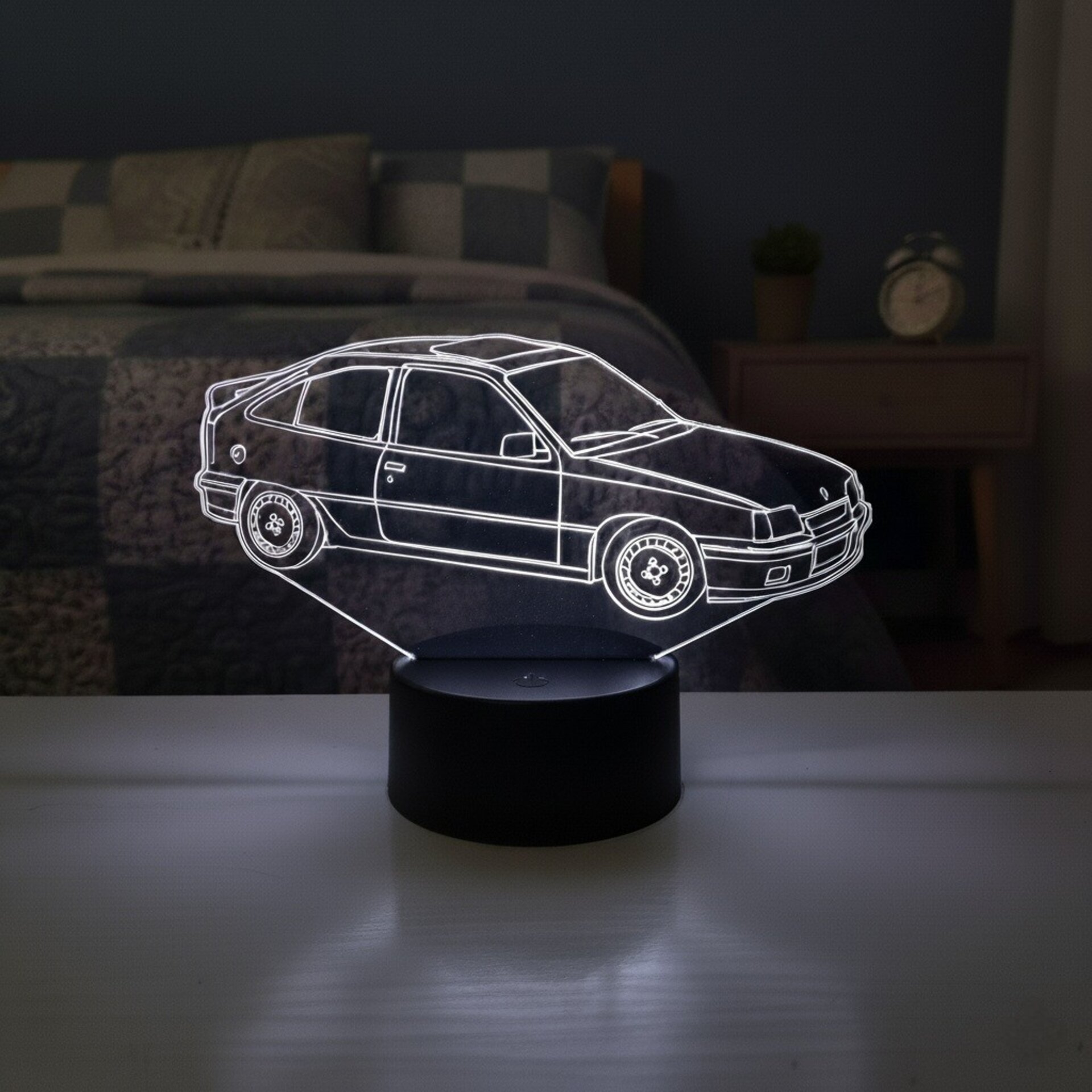 Lampara led 3D coche clasico Opel Kadett GSI 16V. Personalizable - 7
