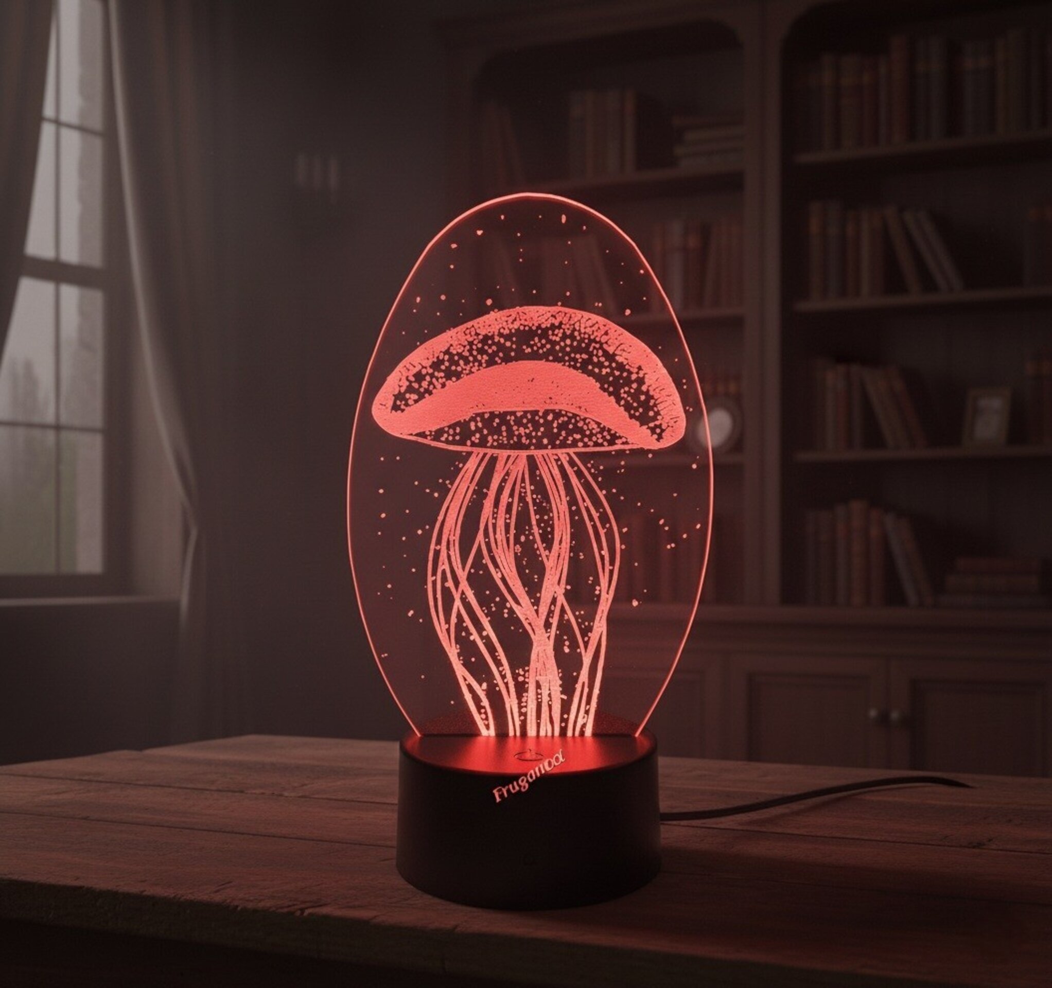 Lampara led 3d Preciosa Luna para decorar salon, domitorio, salita. - 4