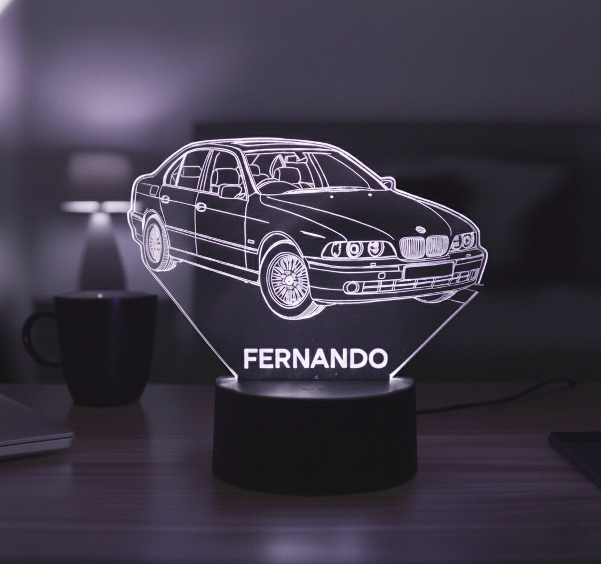 Lampara led 3D coche Bmw E39. Personalizable - 4